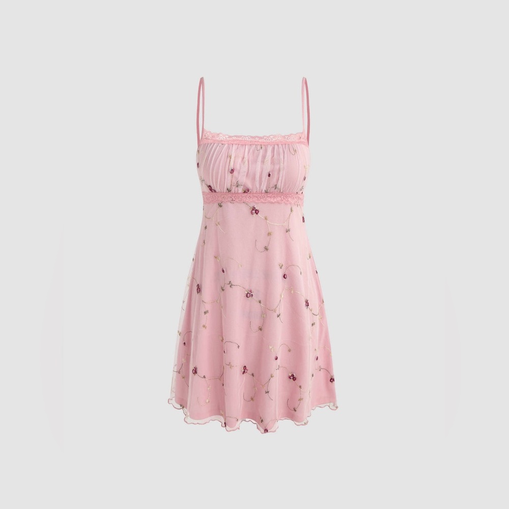 Cider Mini Floral Dress // Small